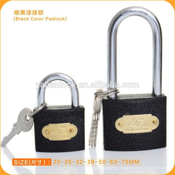 Manufacture Cheap Black Iron Padlock